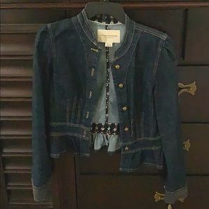 Pilcro and the Letterpress Detailed Jean jacket